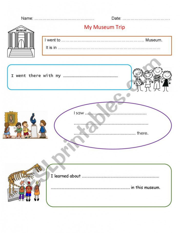 My Museum Trip - ESL worksheet by laleozde