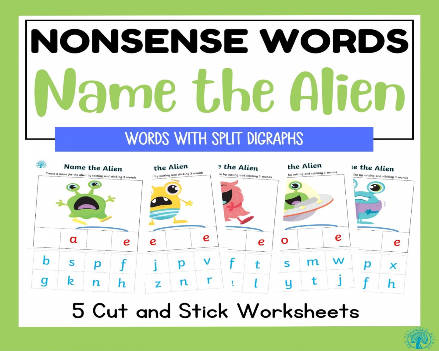 Name the Alien with split digraphs  Made By Teachers