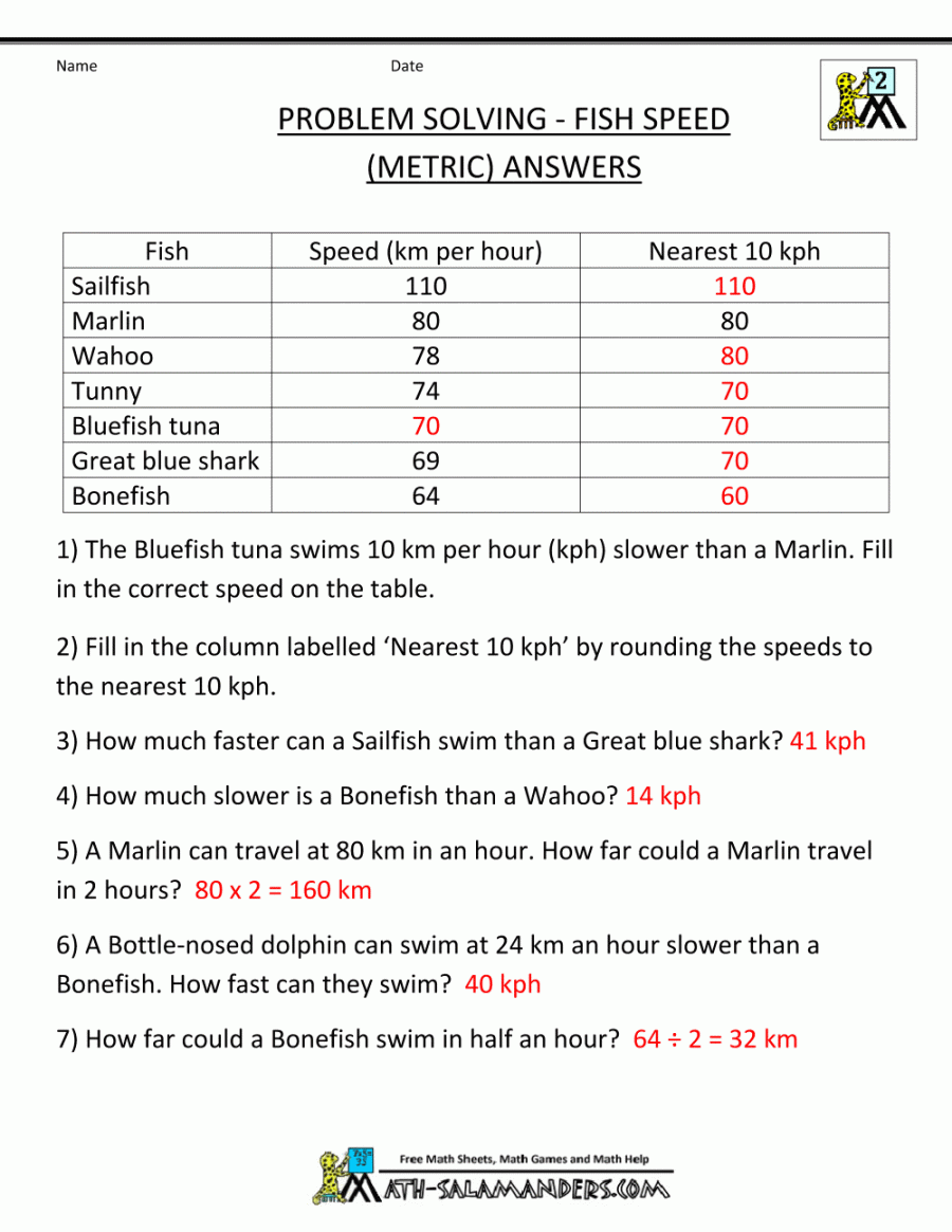 nd Grade Math Word Problems