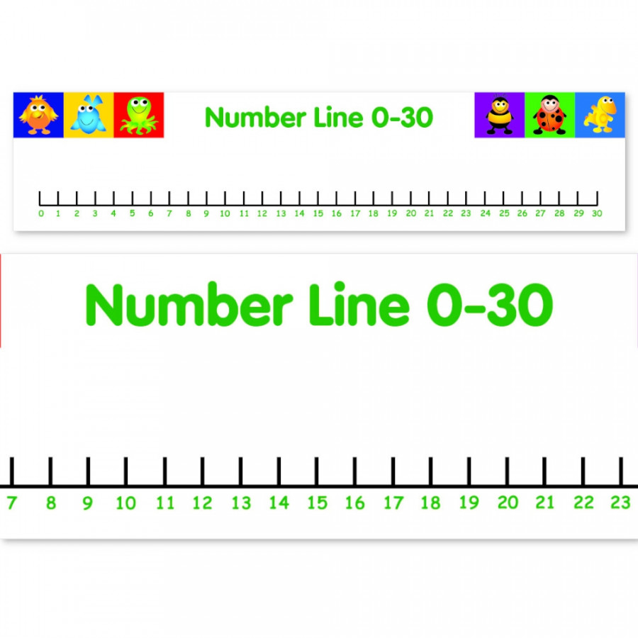 Number Line: -1 and -3 - SuperStickers