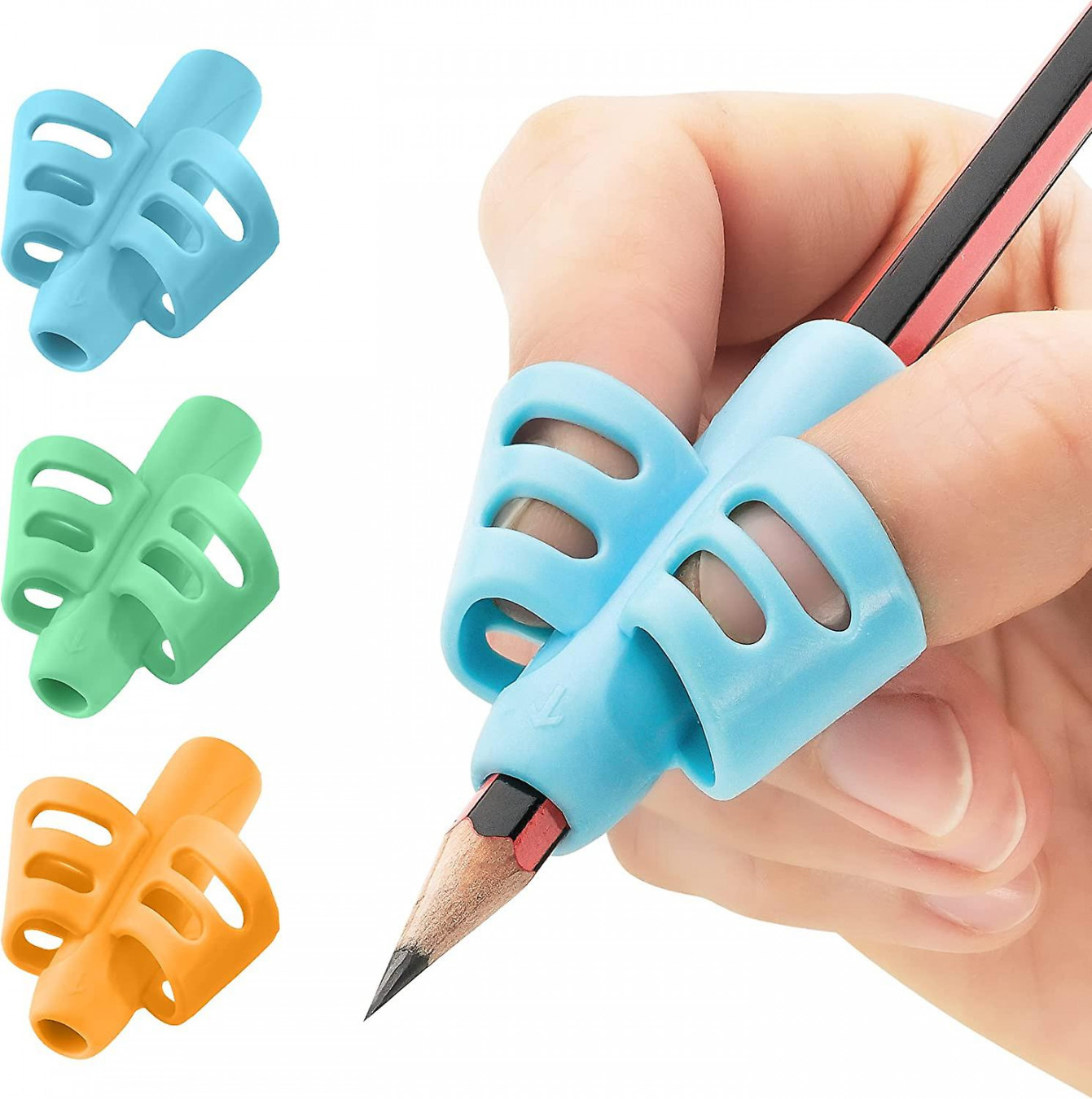 pack Of )pencil Grips For Kids Handwriting, Perfect Pencil