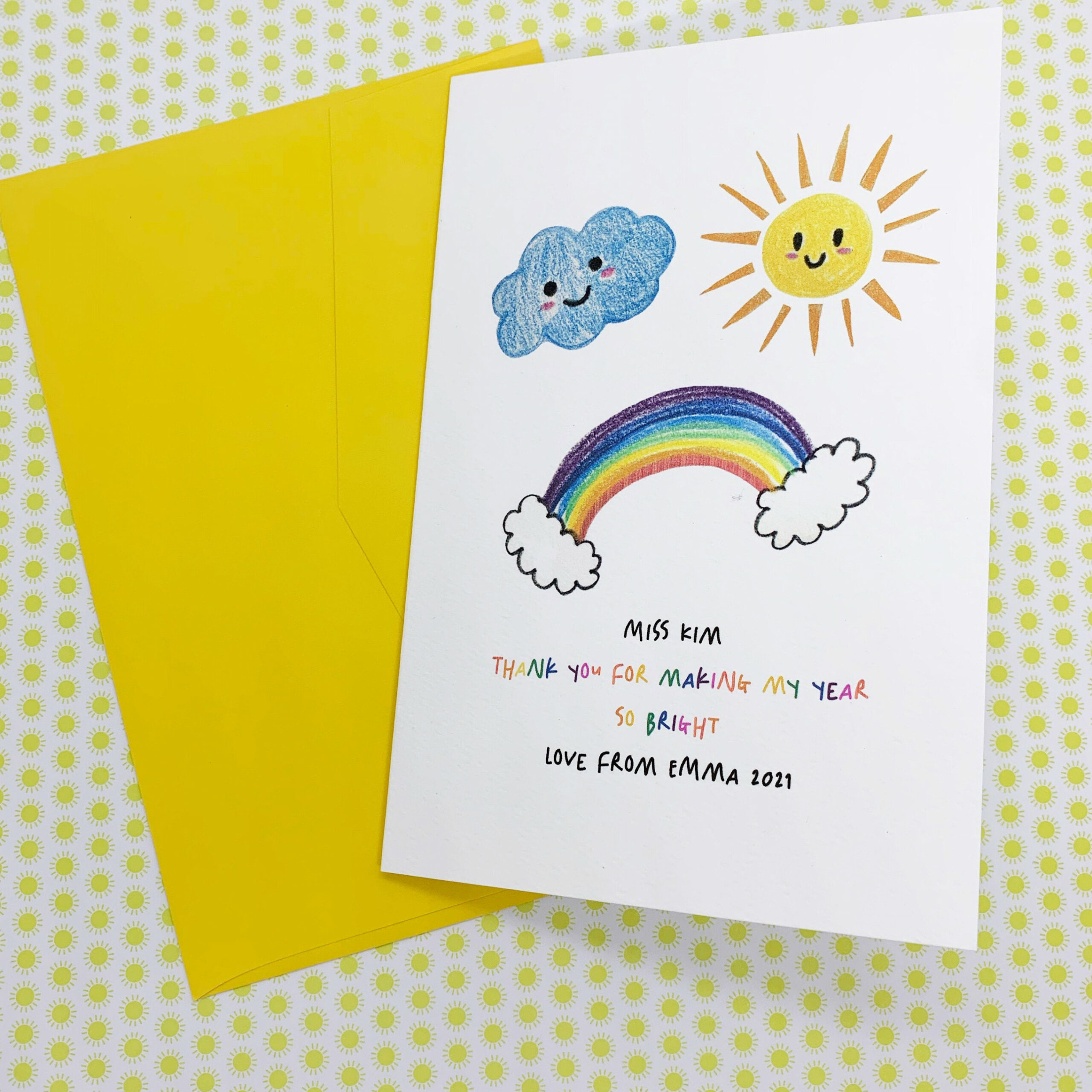 Personalised Kindergarten Teacher Thank You Card Preschool - Etsy