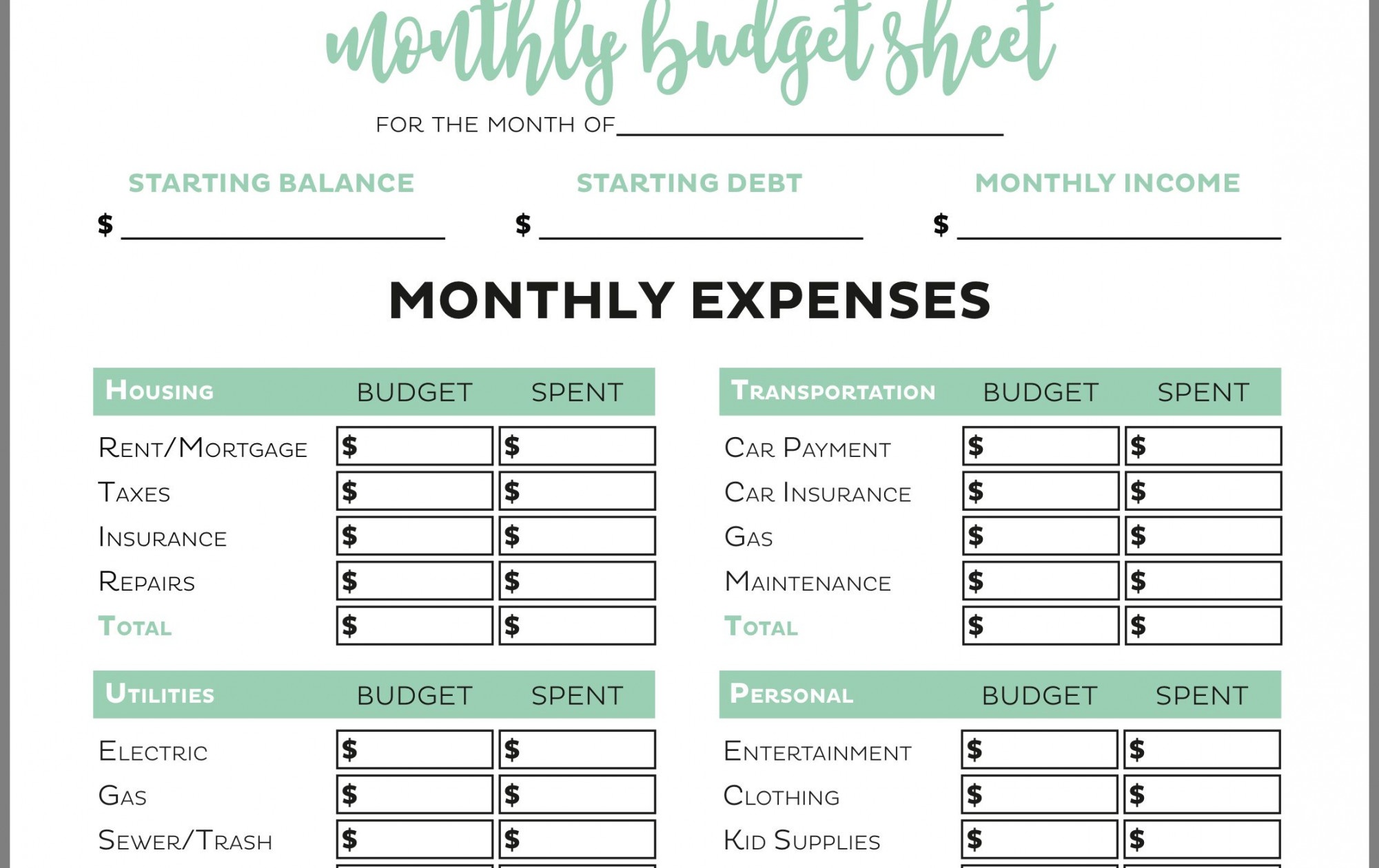 Pin by ntrs on gail vaz oxlade budget worksheets  Budgeting