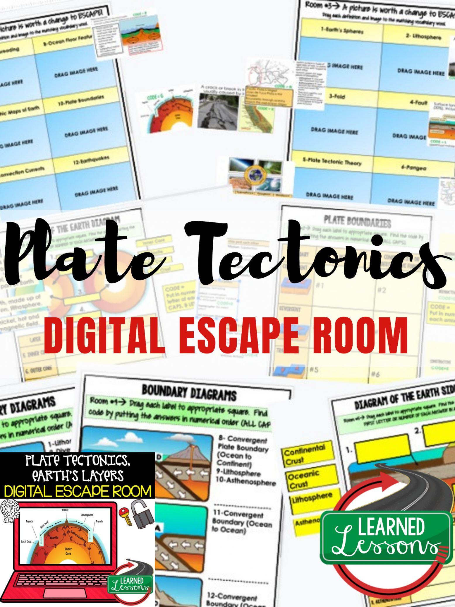 Plate Tectonics Digital Escape Room Plate Tectonics Activity Earth