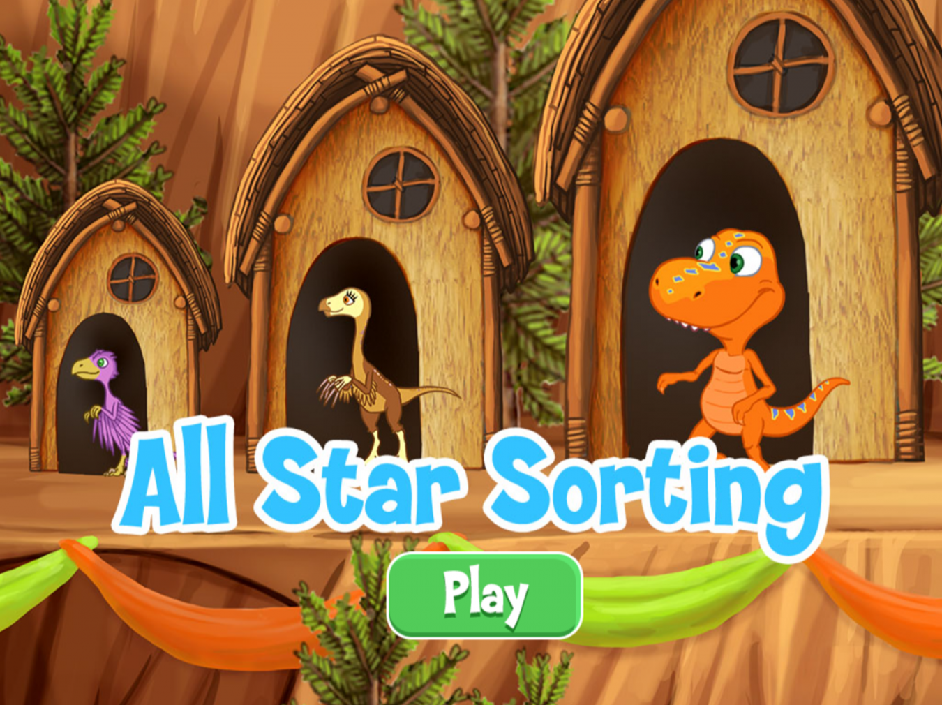 🕹️ Play Dinosaur Train All-Star Sorting Game: Free Small, Medium