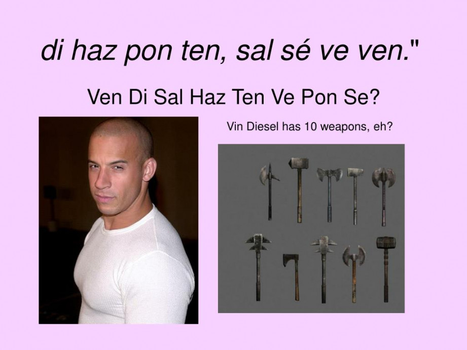 PPT - di haz pon ten, sal sé ve ven