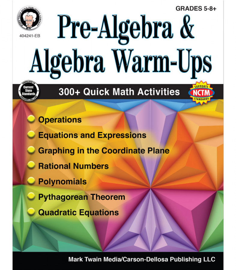 Pre-Algebra and Algebra Warm-Ups Resource Book Grade -