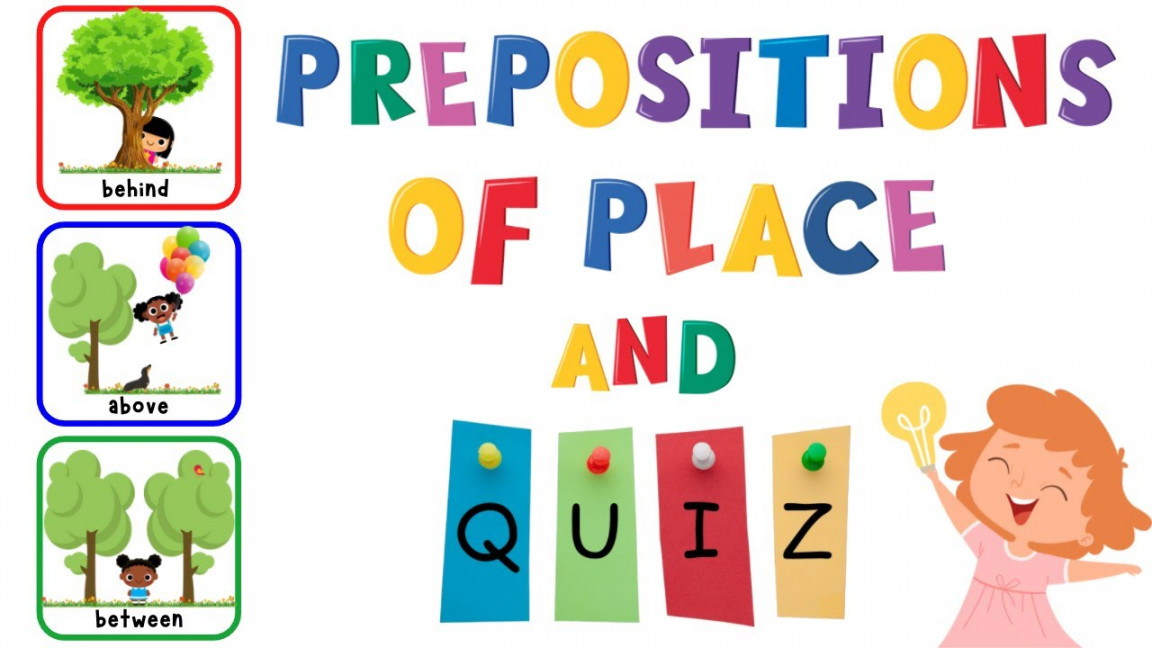 Prepositions Of Place And Quiz For Kids  ESL Games  K