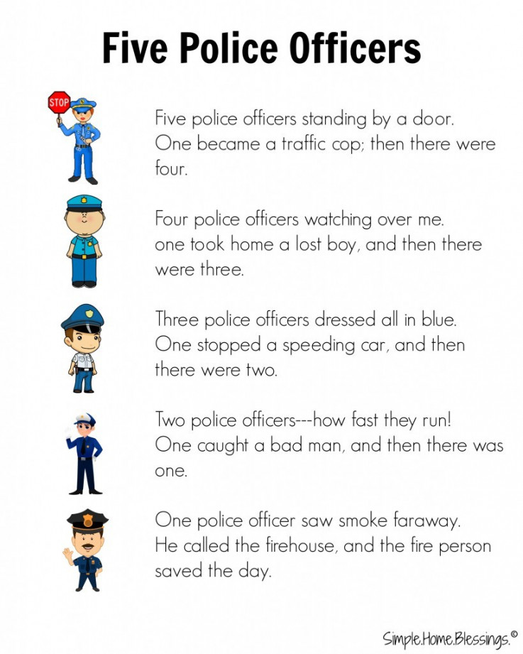 Preschool Helpers: Police Men – Simple. Home