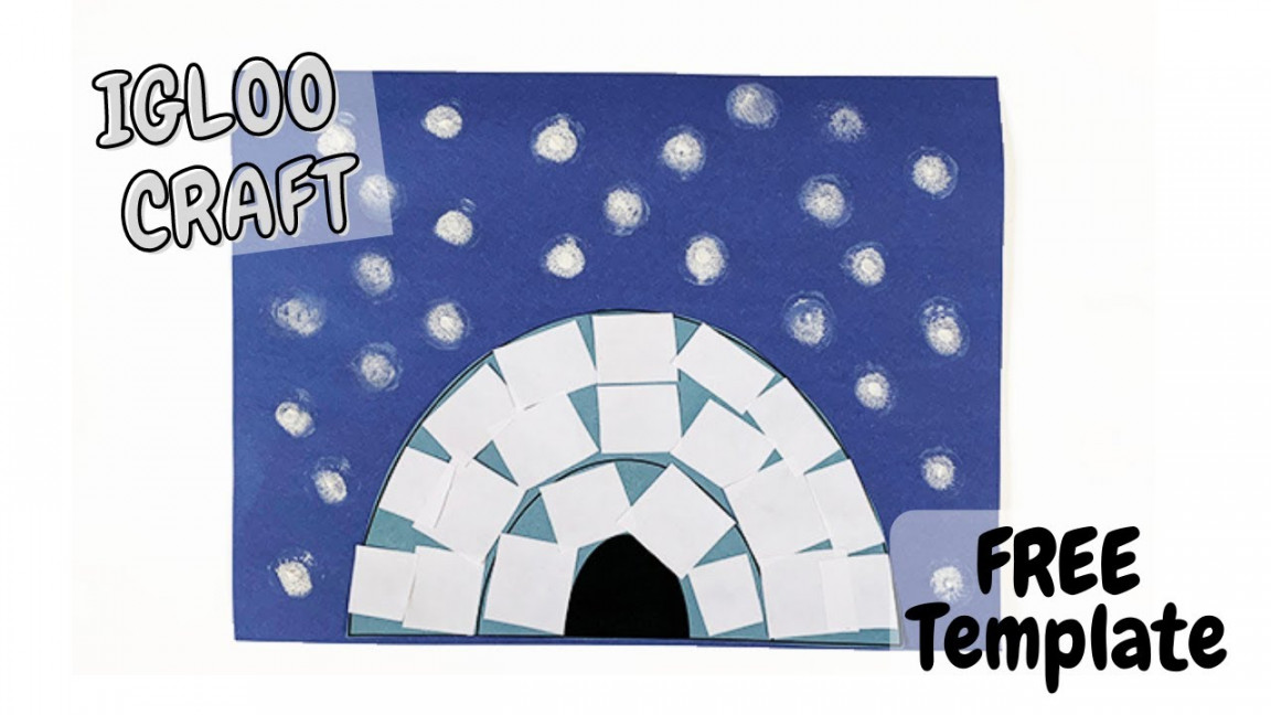 Preschool Igloo Craft (Free Printable) - Crafting Jeannie