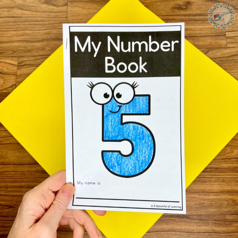 Printable Number Books for Kindergarten - A Spoonful of Learning