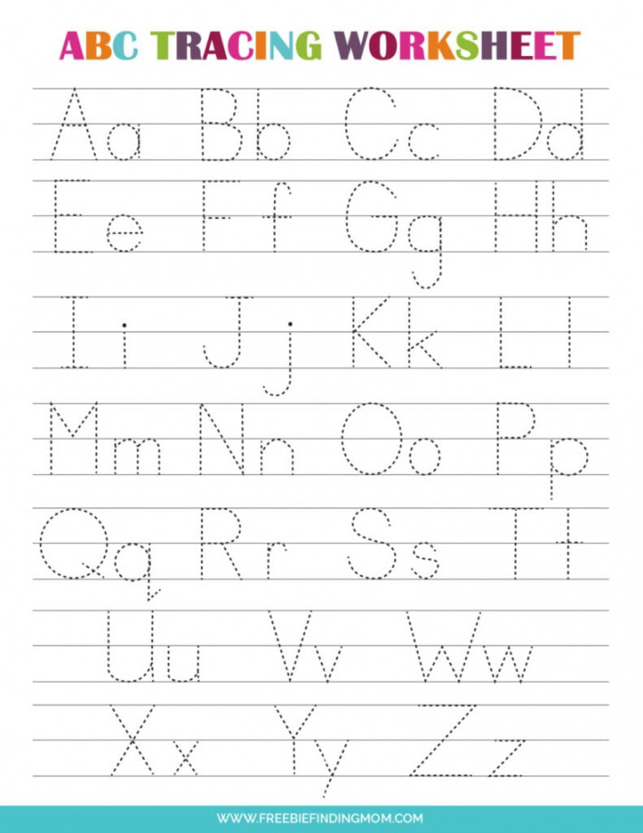 Printable Preschool Alphabet Tracing Worksheets (PDF Downloads