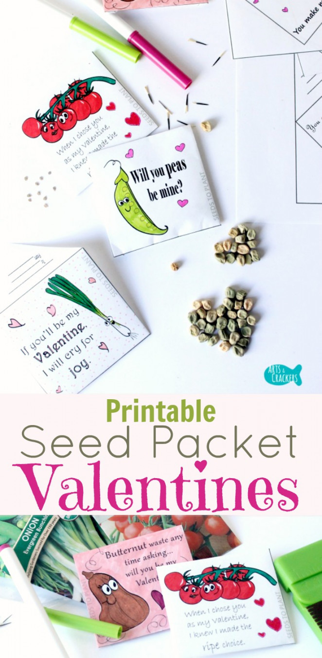 Printable Seed Packet Valentines  Non-Candy Valentines
