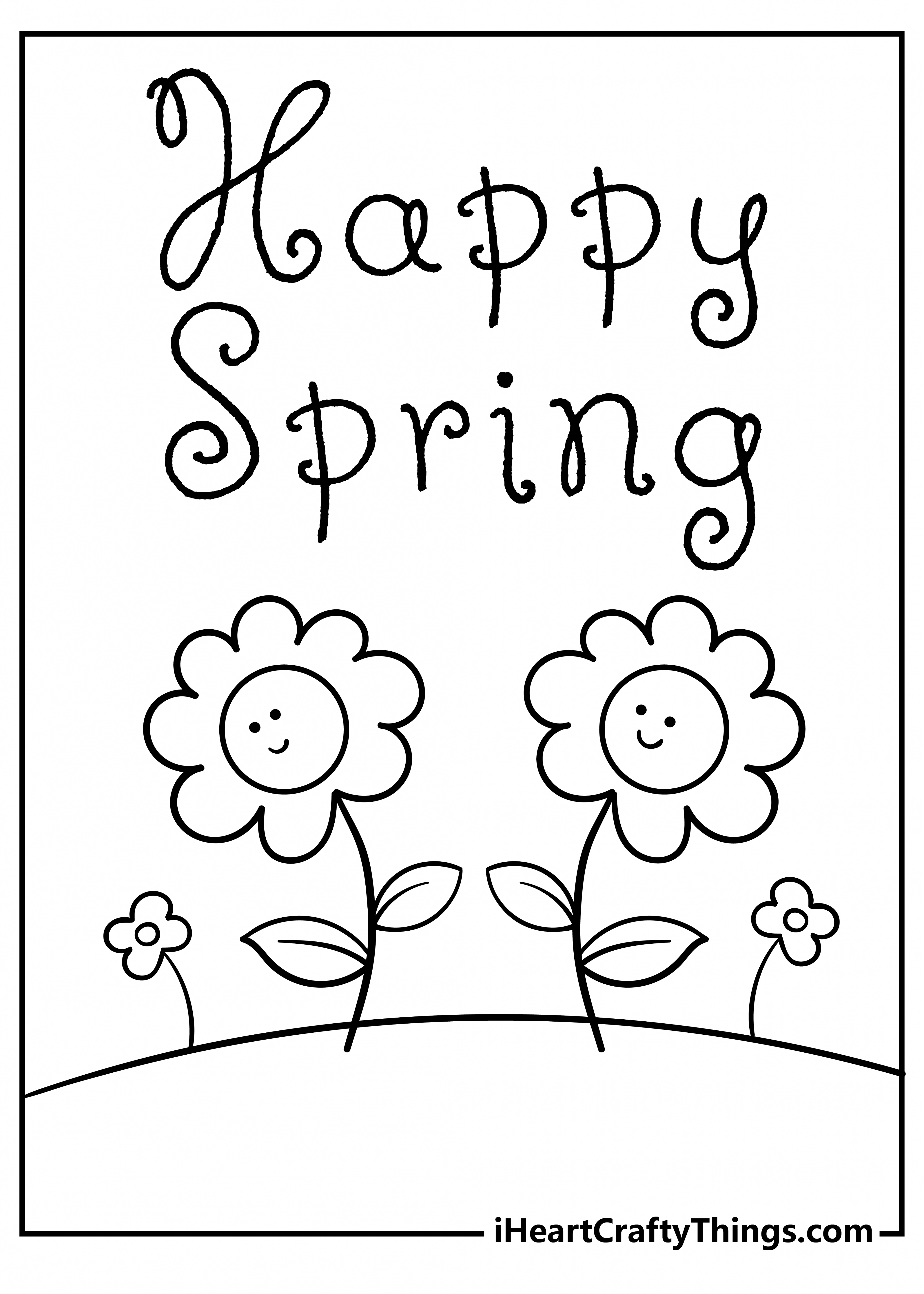 Printable Spring Coloring Pages (% Free Printables)