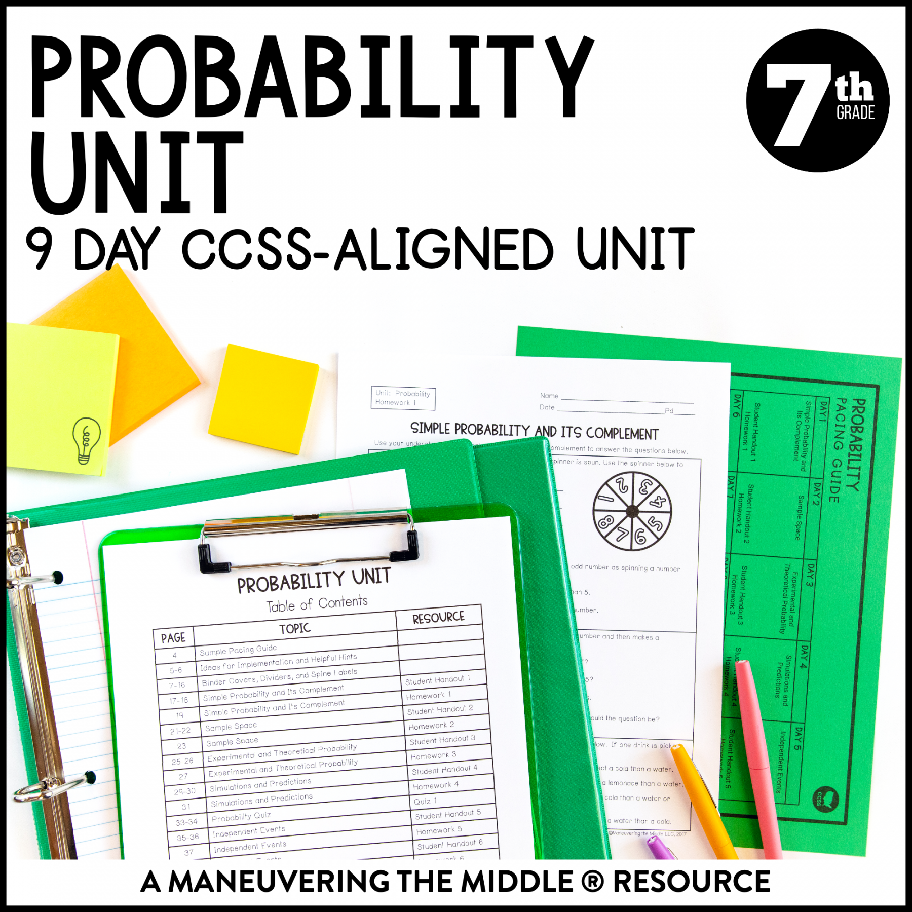 Probability Unit th Grade CCSS