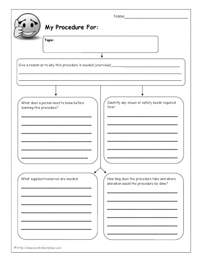 Procedural Writing Graphic Organizer  PDF