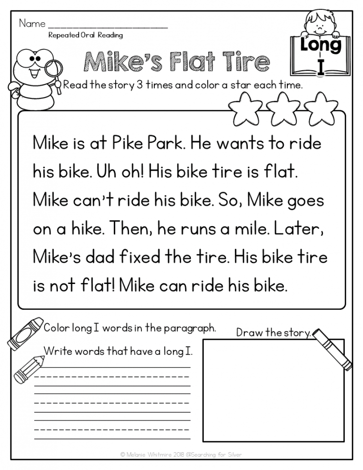 Reading Fluency Passages Silent E