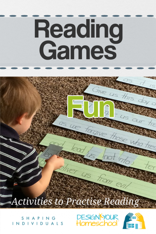 Reading Games for kids - activities and reading game ideas for