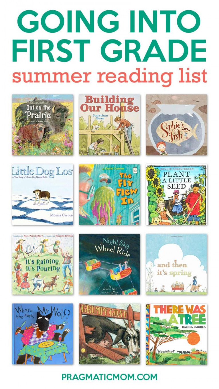 Rising Kindergarten Summer Reading List