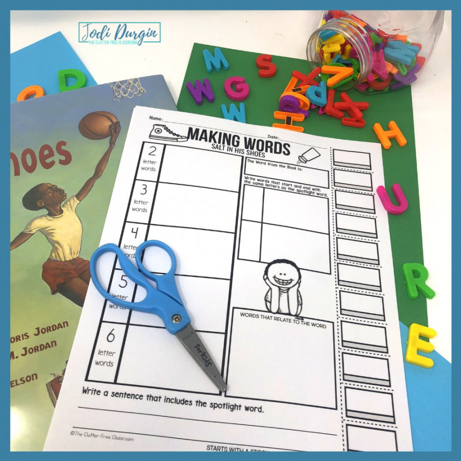 Salt In His Shoes activities and lesson plan ideas – Clutter Free