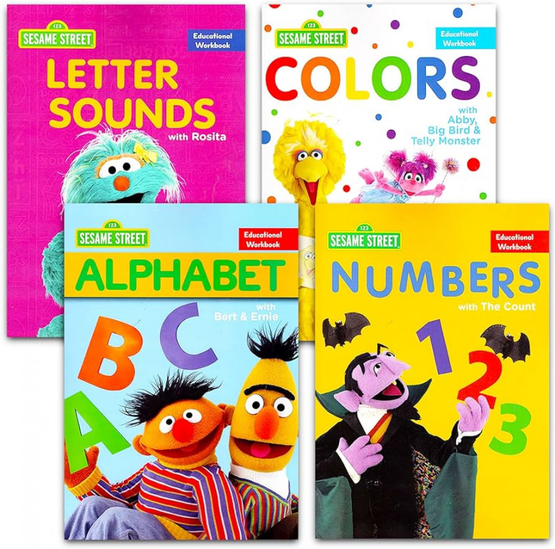 Sesame Street Kindergarten Educational Workbooks - Numbers