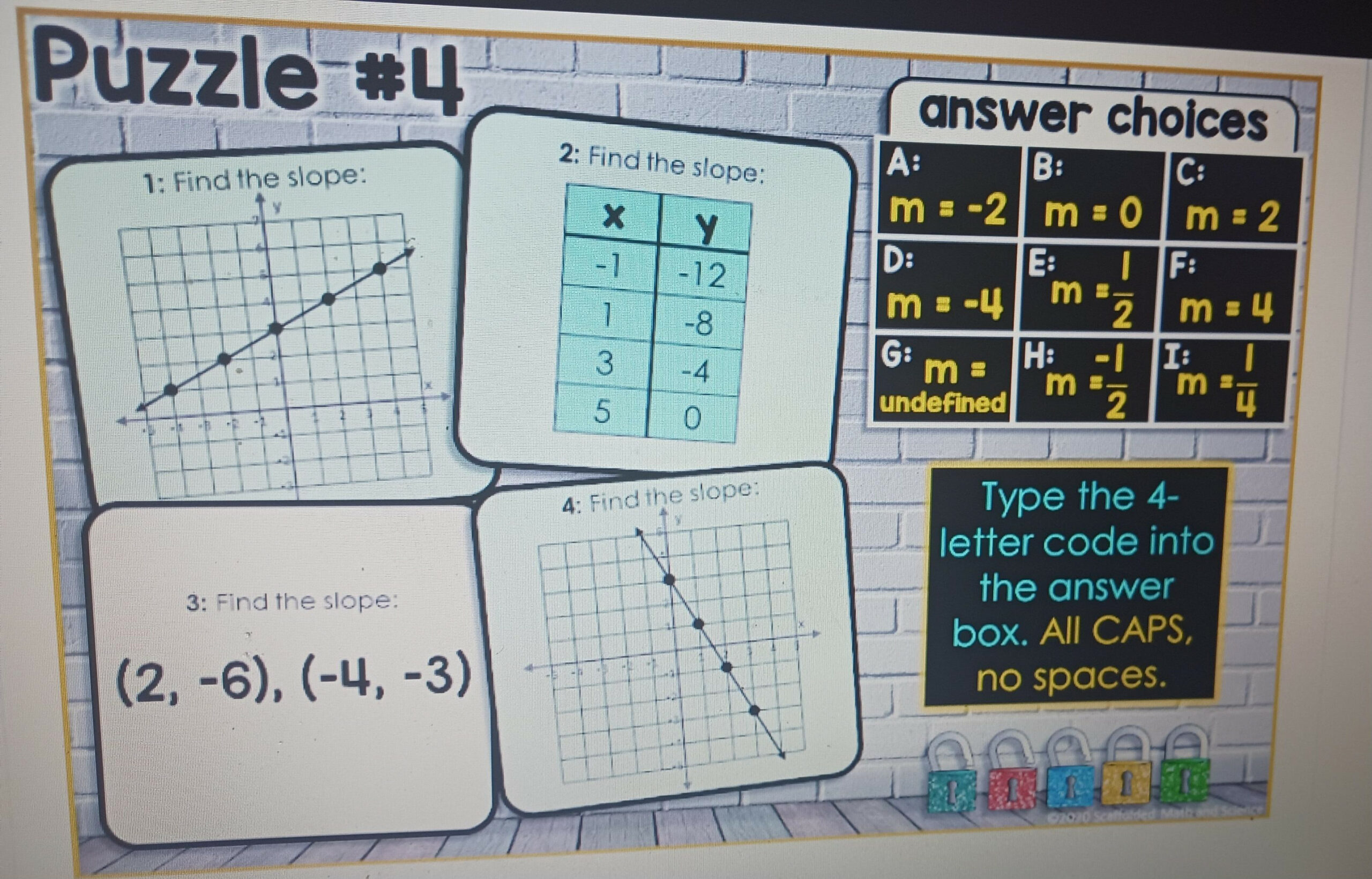 SLOPE DIGITAL ESCAPE ROOM I need help finding the code - brainly