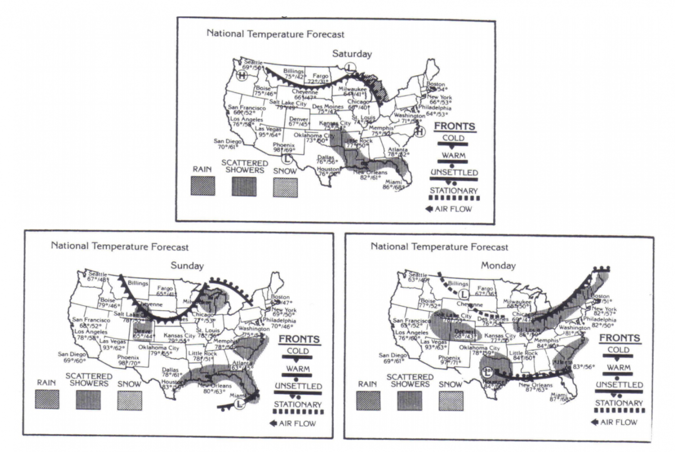 Solved Observe the movement of highs and lows and fronts on