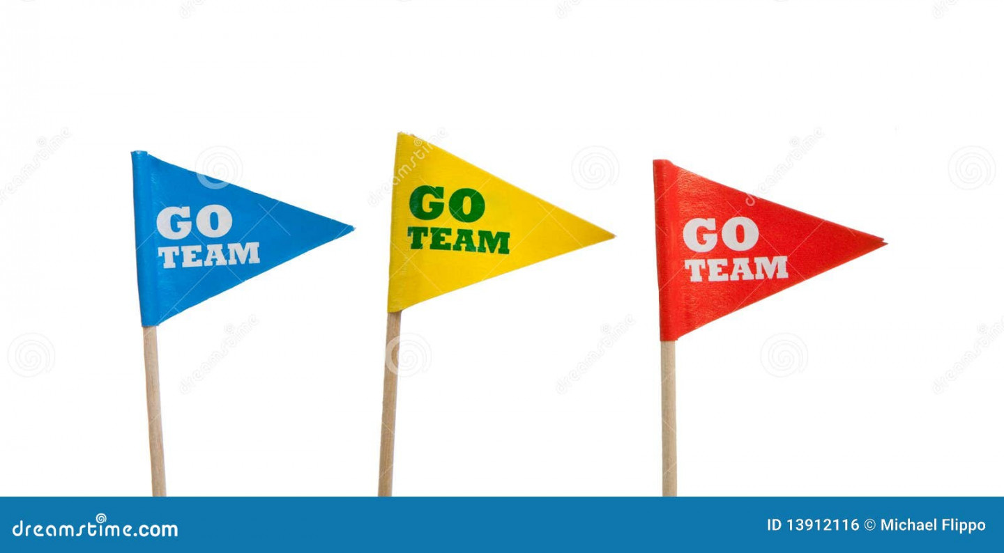 Sport Pennants on a White Background Stock Photo - Image of summer