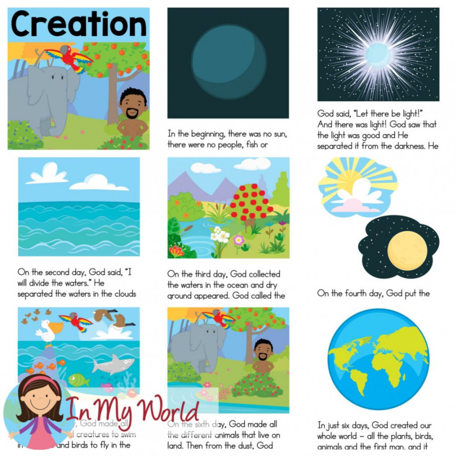 Sunday School Lesson   Day  of Creation: Light - In My World