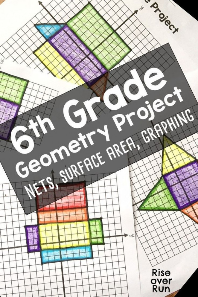 th Grade Geometry Project with Nets and Surface Area  Geometry