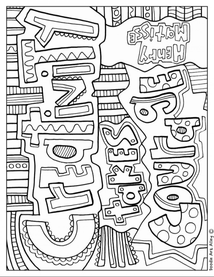 The Arts Coloring Pages and Printables - Classroom Doodles