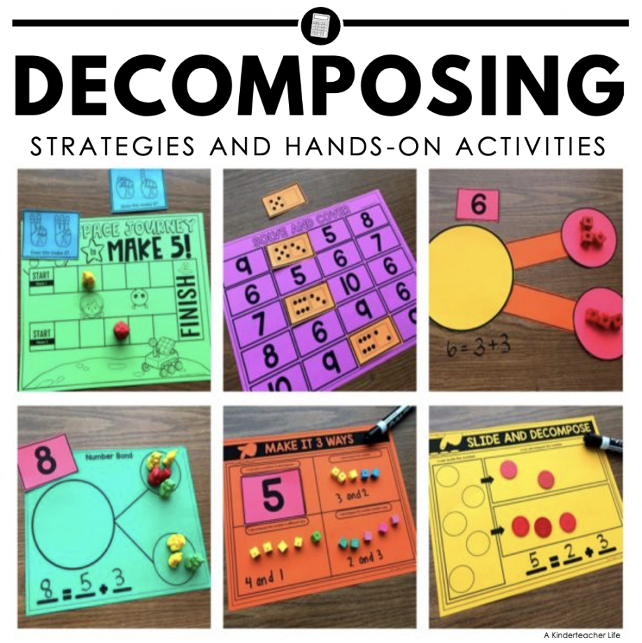 The Best Decomposing Math Center Activities - A Kinderteacher Life