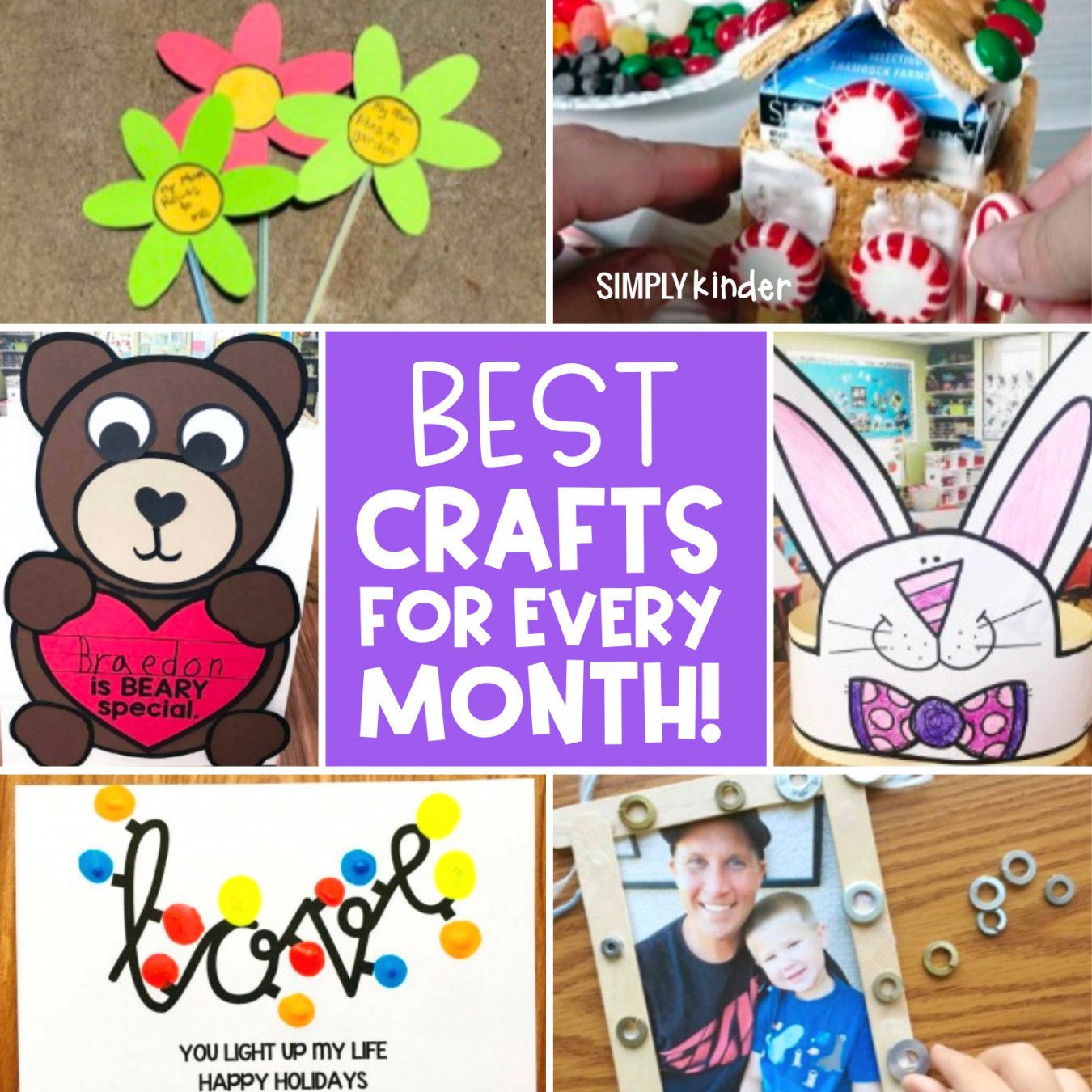 The Best Kindergarten Crafts To Make Through the Year - Simply Kinder