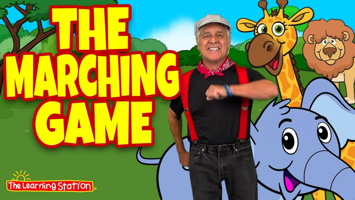 The Marching Game ♫ Movement Song For Kids ♫ Action Songs ♫ Brain Breaks by  The Learning Station