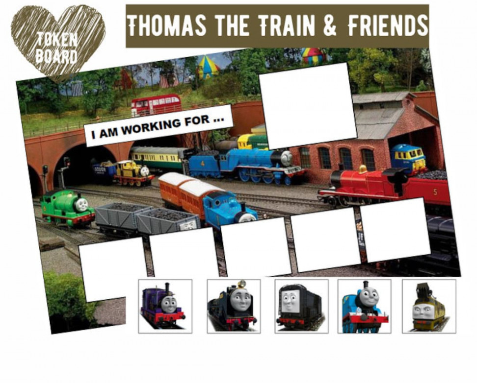 Thomas the Train and Friends Token Board Digital - Etsy