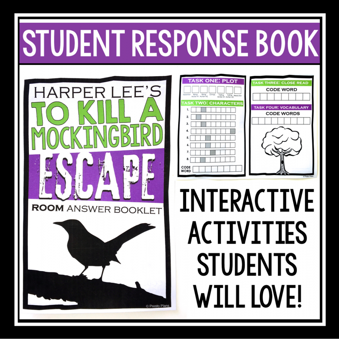 TO KILL A MOCKINGBIRD ESCAPE ROOM NOVEL ACTIVITY