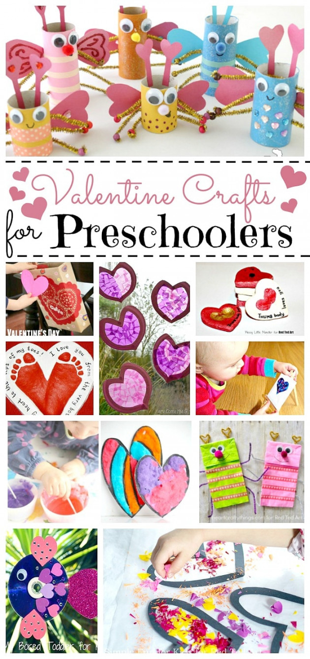 Valentine Crafts for Preschoolers - Red Ted Art - Kids Crafts