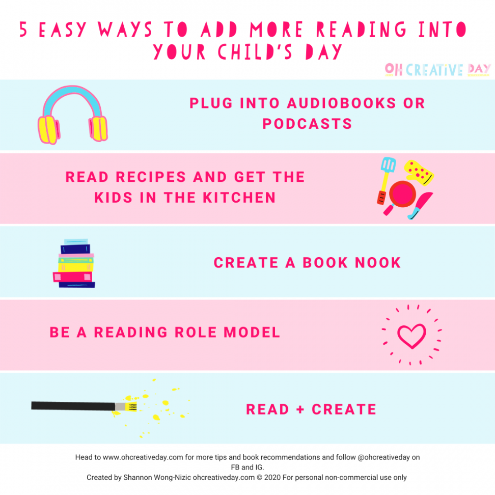 Ways to Encourage Kids to Read More - Oh Creative Day