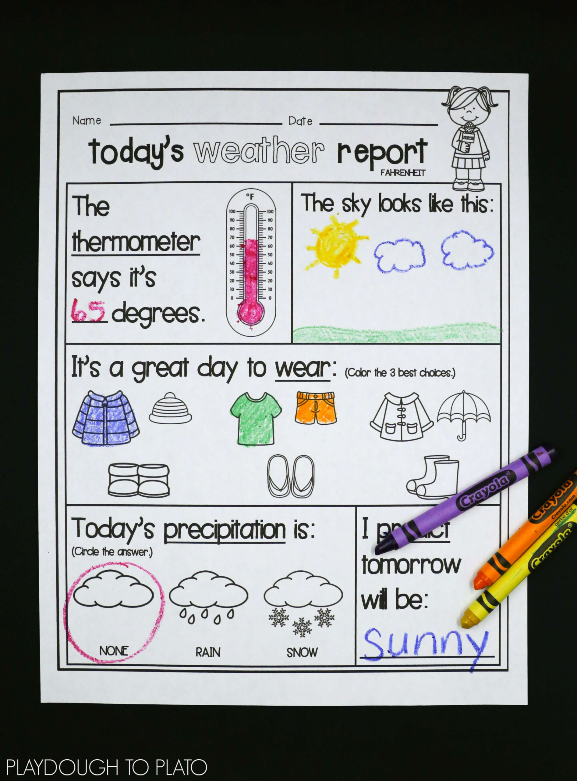 Weather Activity Pack  Preschool weather, Teaching weather