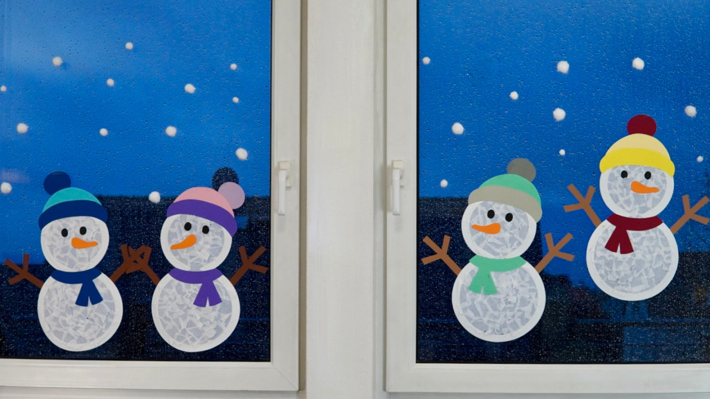 Winter Fensterdeko basteln mit Kindern ➡️ Mr Beam Tutorial – Mr