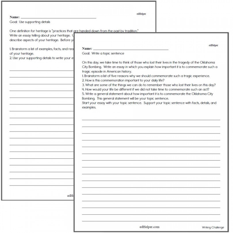 Writing Worksheets for Creative Kids  Free PDF Printables