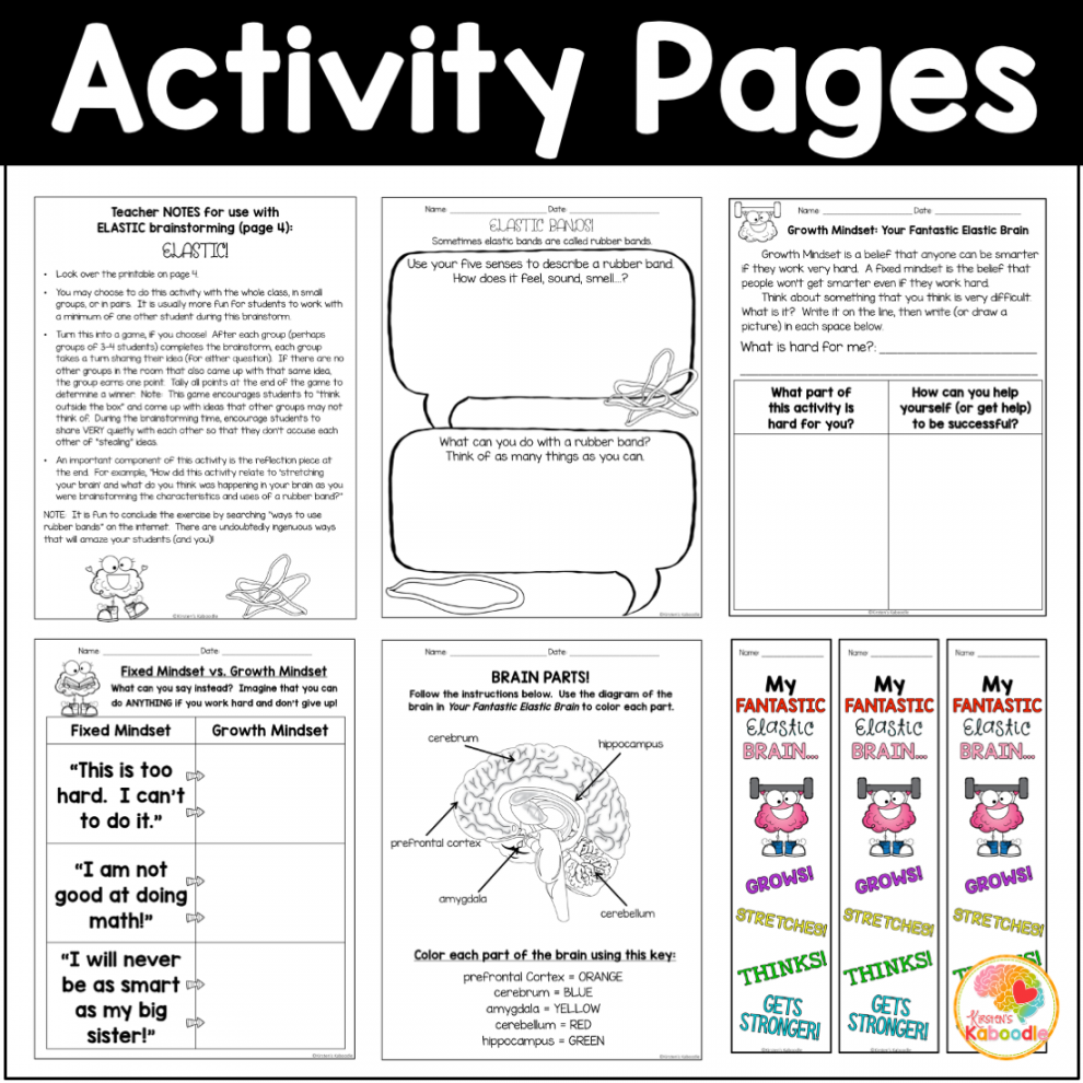 Your Fantastic Elastic Brain Activities Lower Grades Read Aloud Literature  Unit