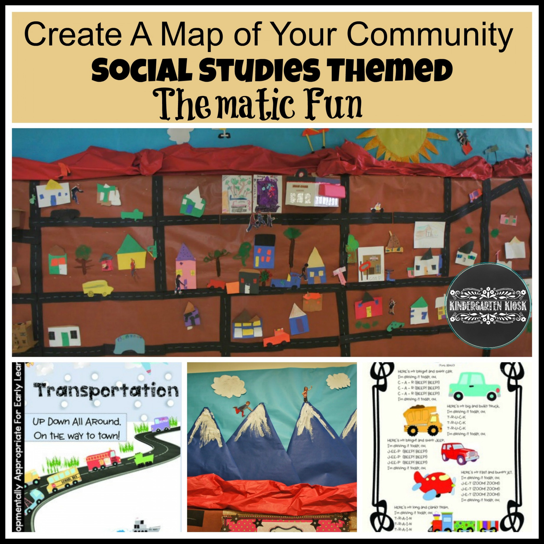 A Map of Your Community Thematic Unit — Kindergarten Kiosk