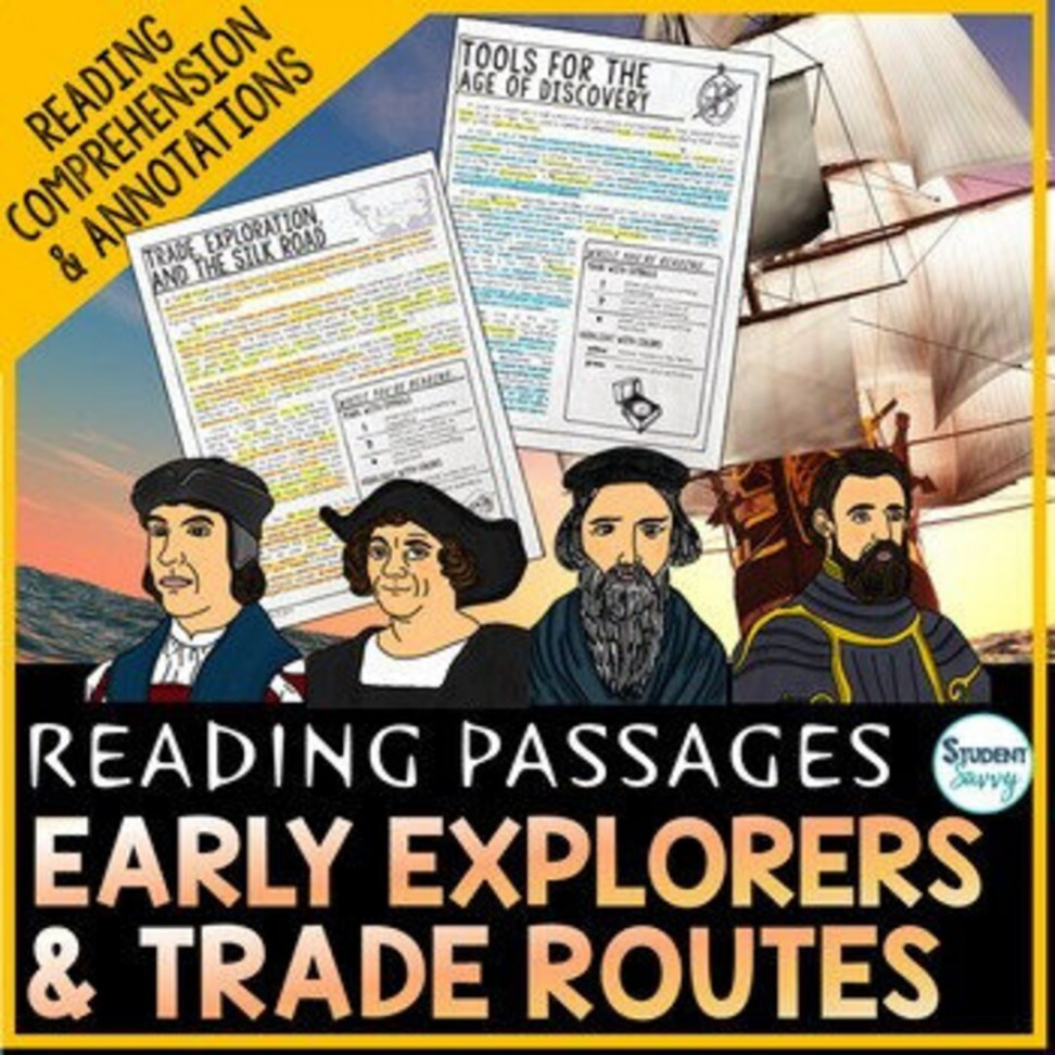 Age of Exploration Reading Passages European Explorers Reading  Comprehension - Etsy Finland