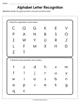 Alphabet Letter Recognition Assessment - Have Fun Teaching