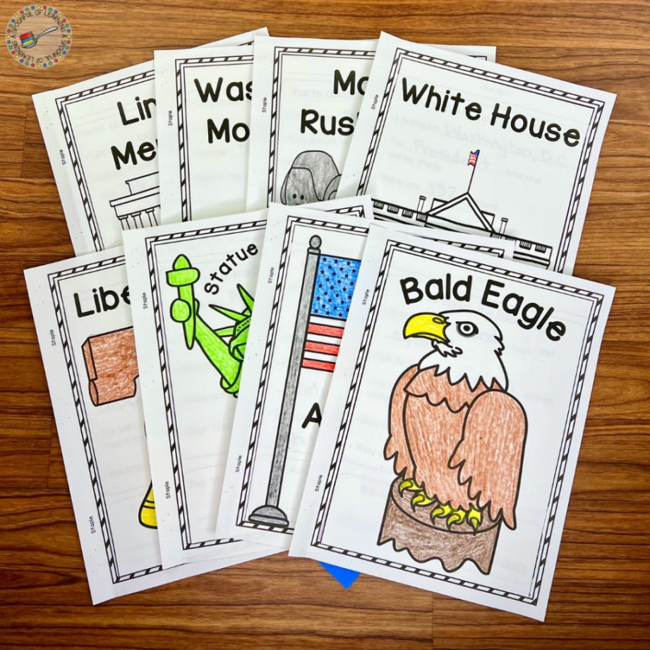 American Symbols Activities for Kindergarten - A Spoonful of Learning