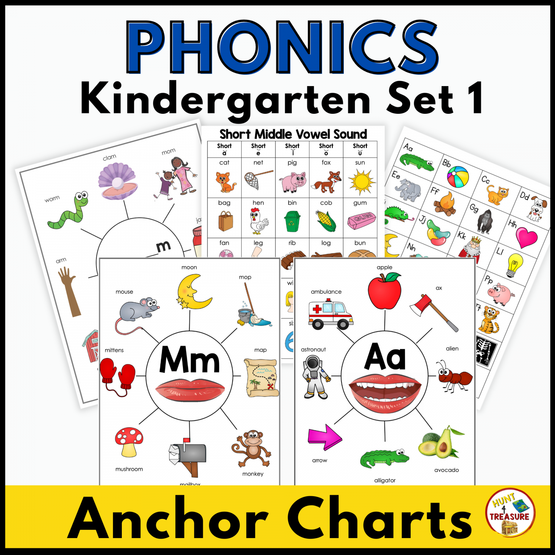 Benchmark Advance Phonics Anchor Charts & Activities