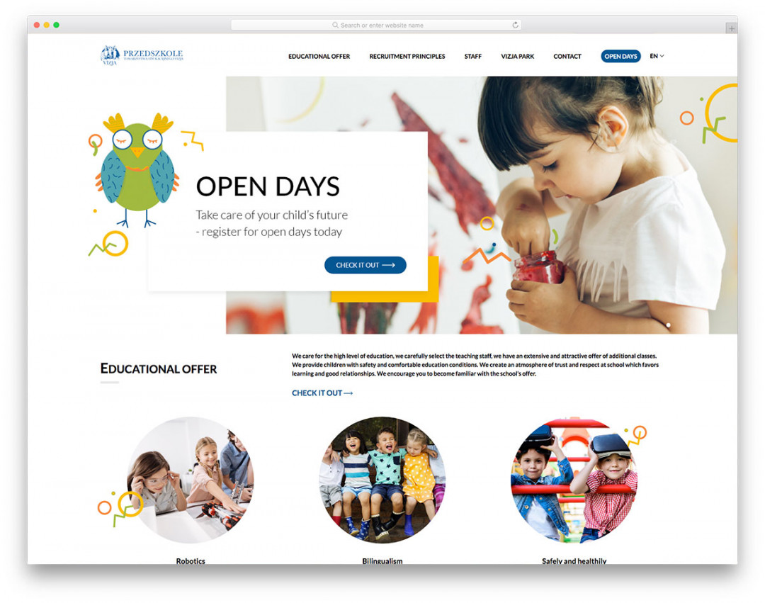 Best Preschool & Kindergarten Websites For Inspiration