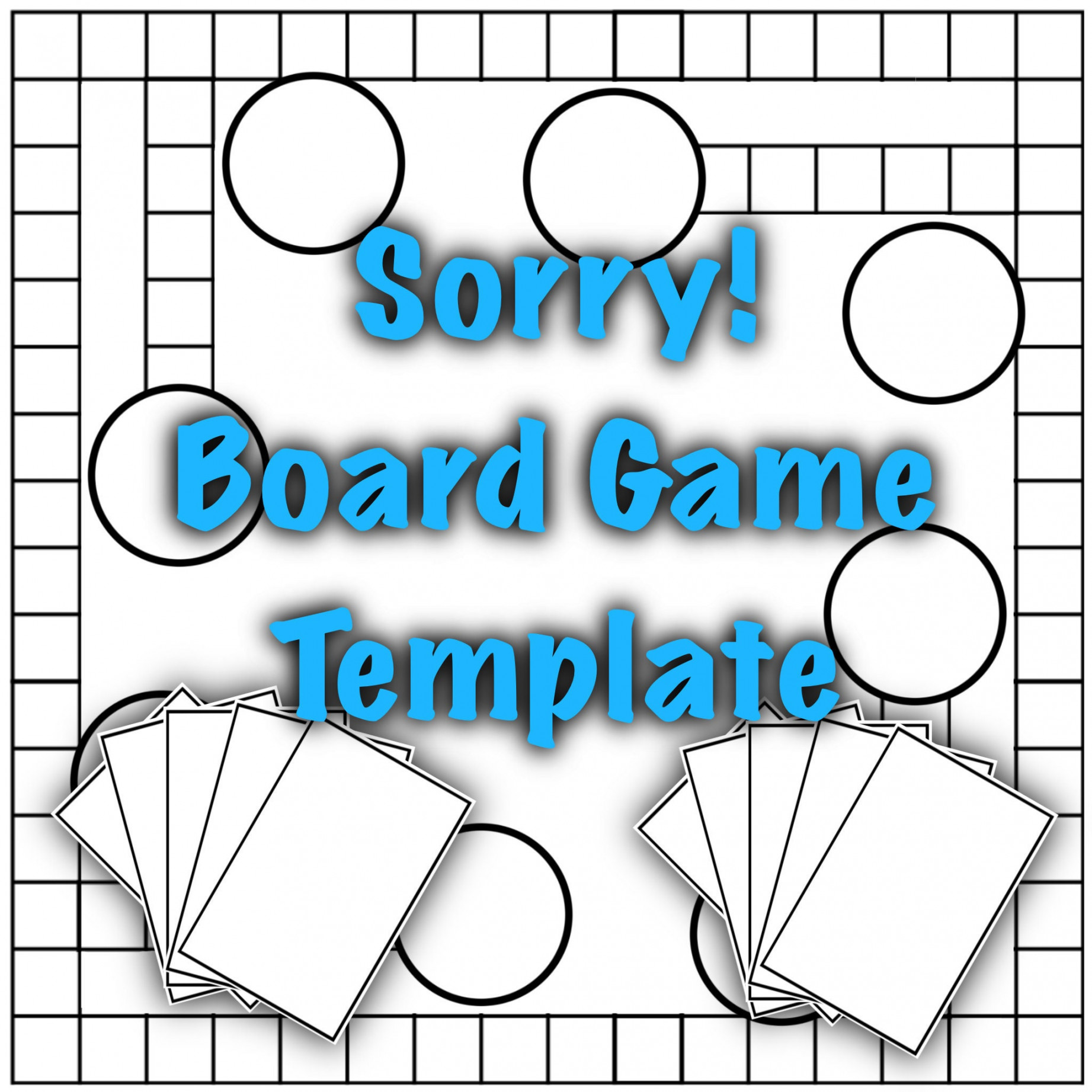 Blank Sorry! Board Game Template