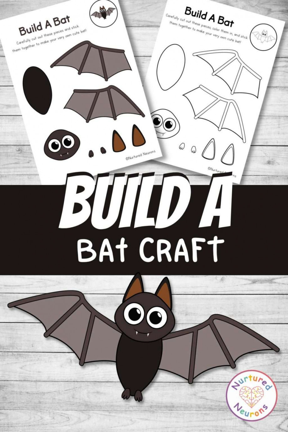 Build A Bat Craft - A Simple Halloween Activity - Nurtured Neurons